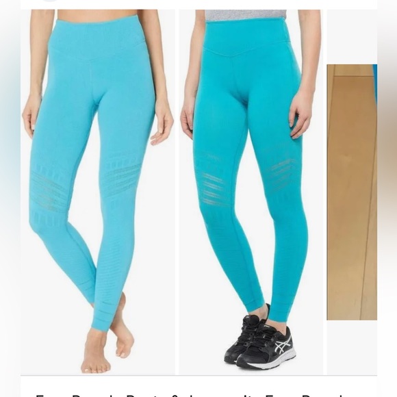 Free People Movement Gone Adrift Top legging set lulu blue yoga running workout - Picture 2 of 4